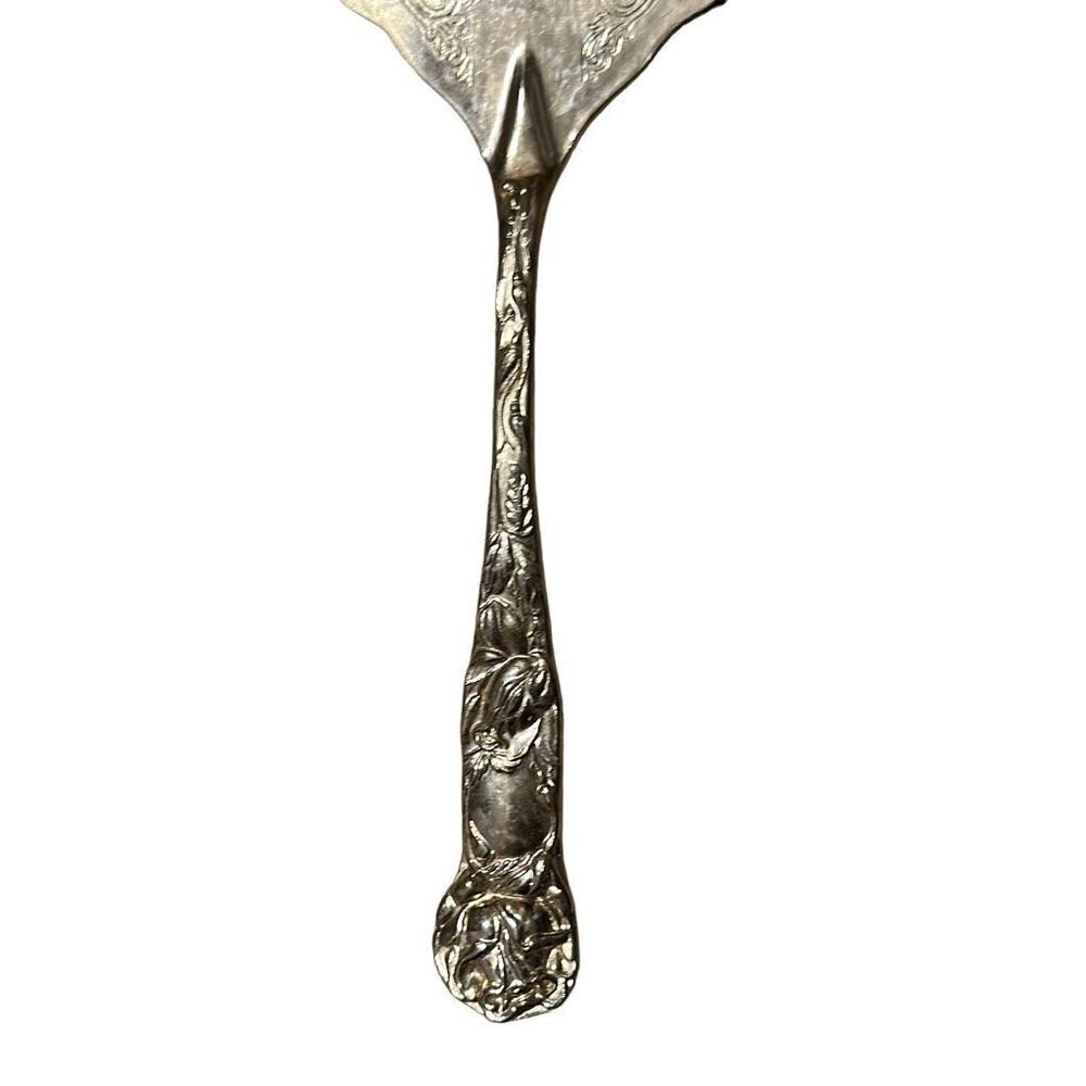 Vintage Made In Italy Silver Plated Cake Pie Server 12" - Picture 4 of 6